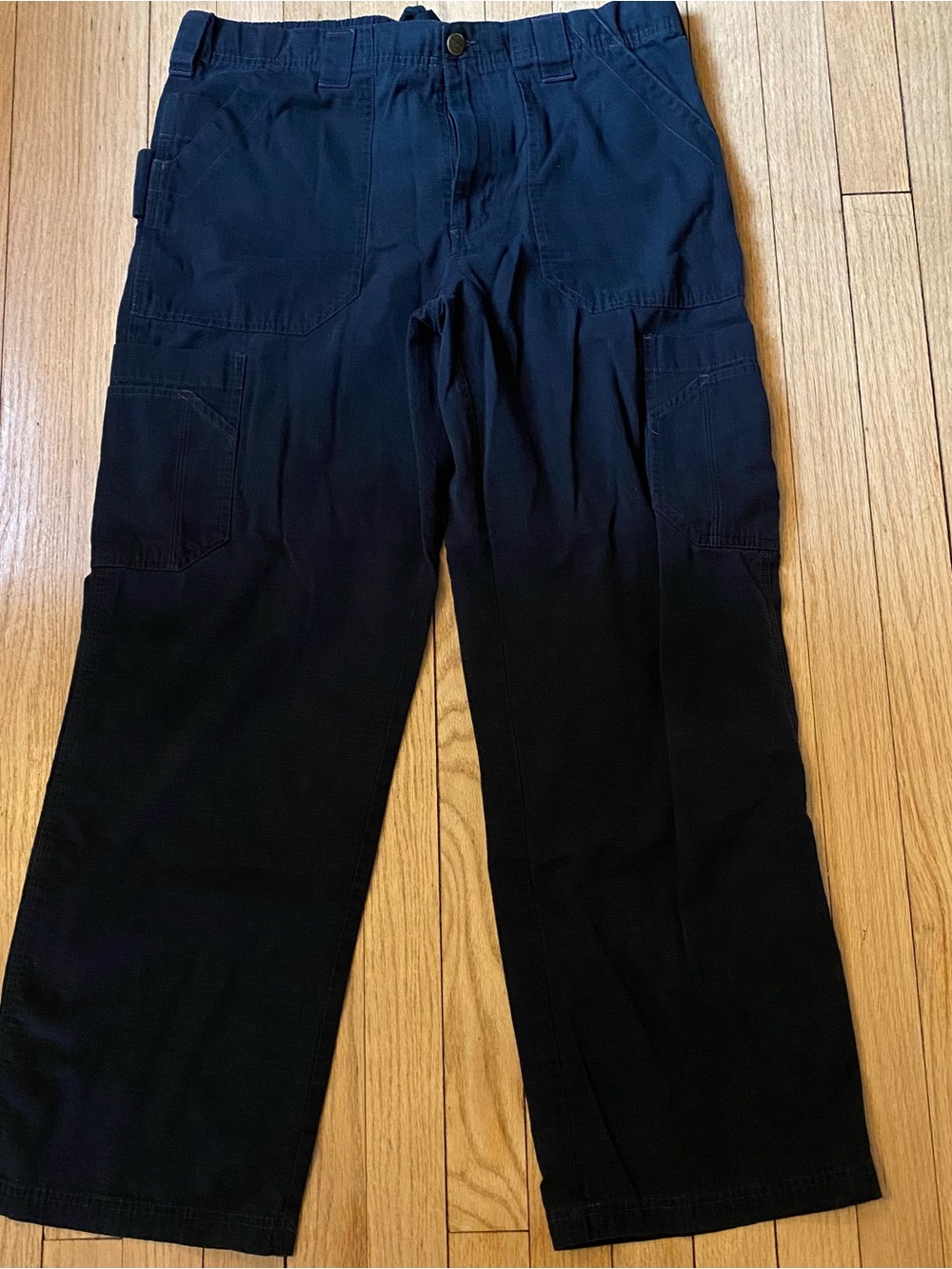 Carhartt Pants Women’s M Black Logo Elastic Waist Drawstring Utility RN#132653